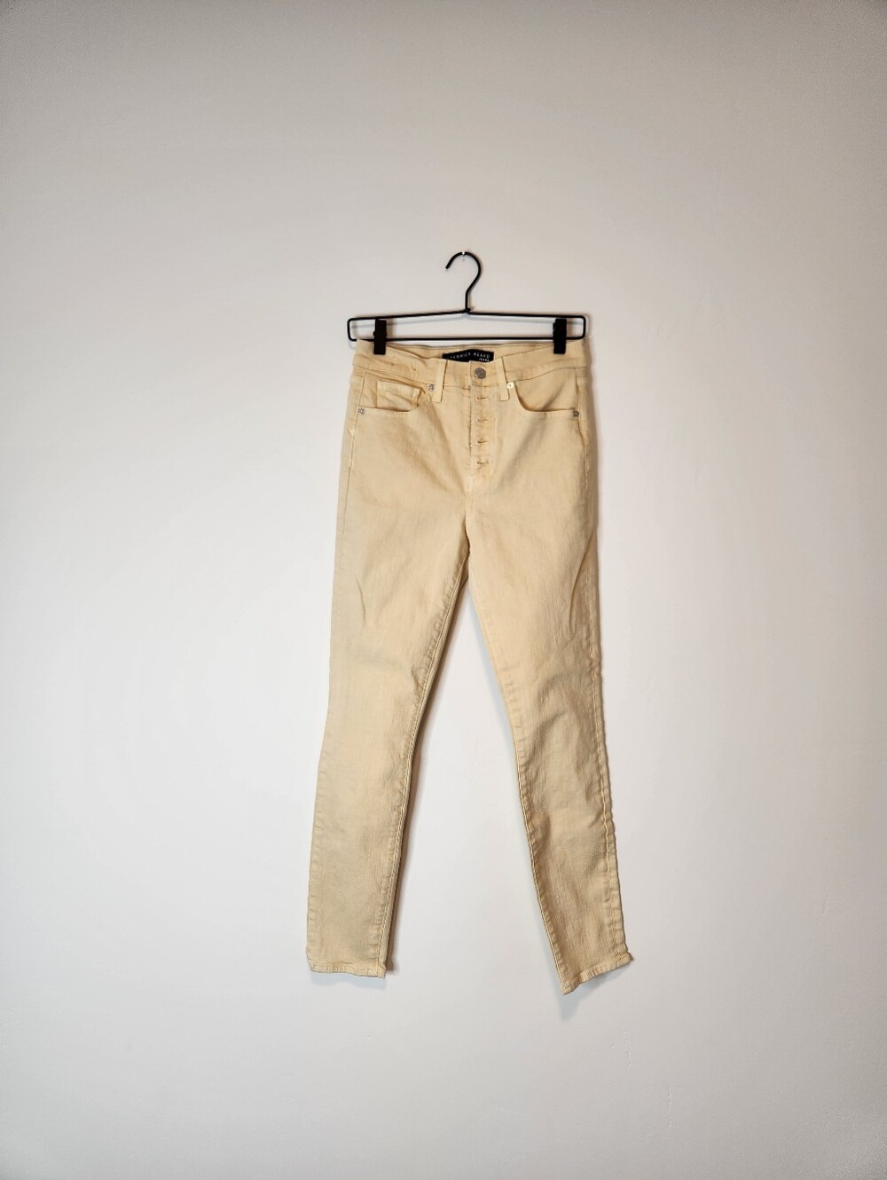Veronica Beard Maera High Rise Skinny Jean In Mustard Size 28/6 - Picture 2 of 8